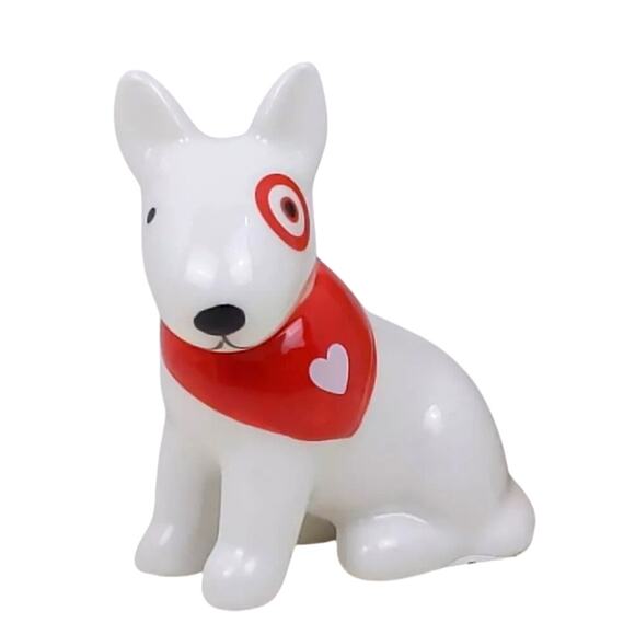 Target Valentine's Day 2025 Ceramic Bullseye Dog Figurine 3.5in Spritz NEW - Picture 1 of 8